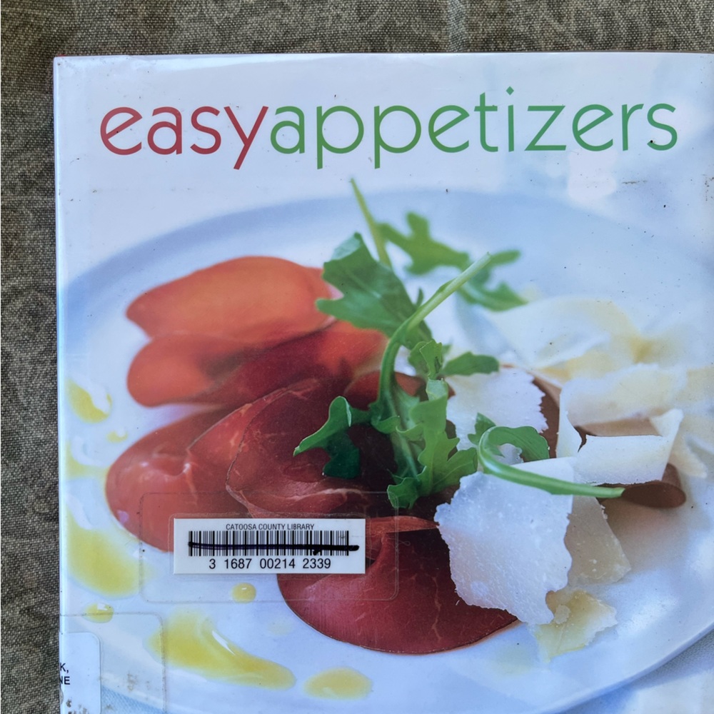 Easy appetizers cook book
